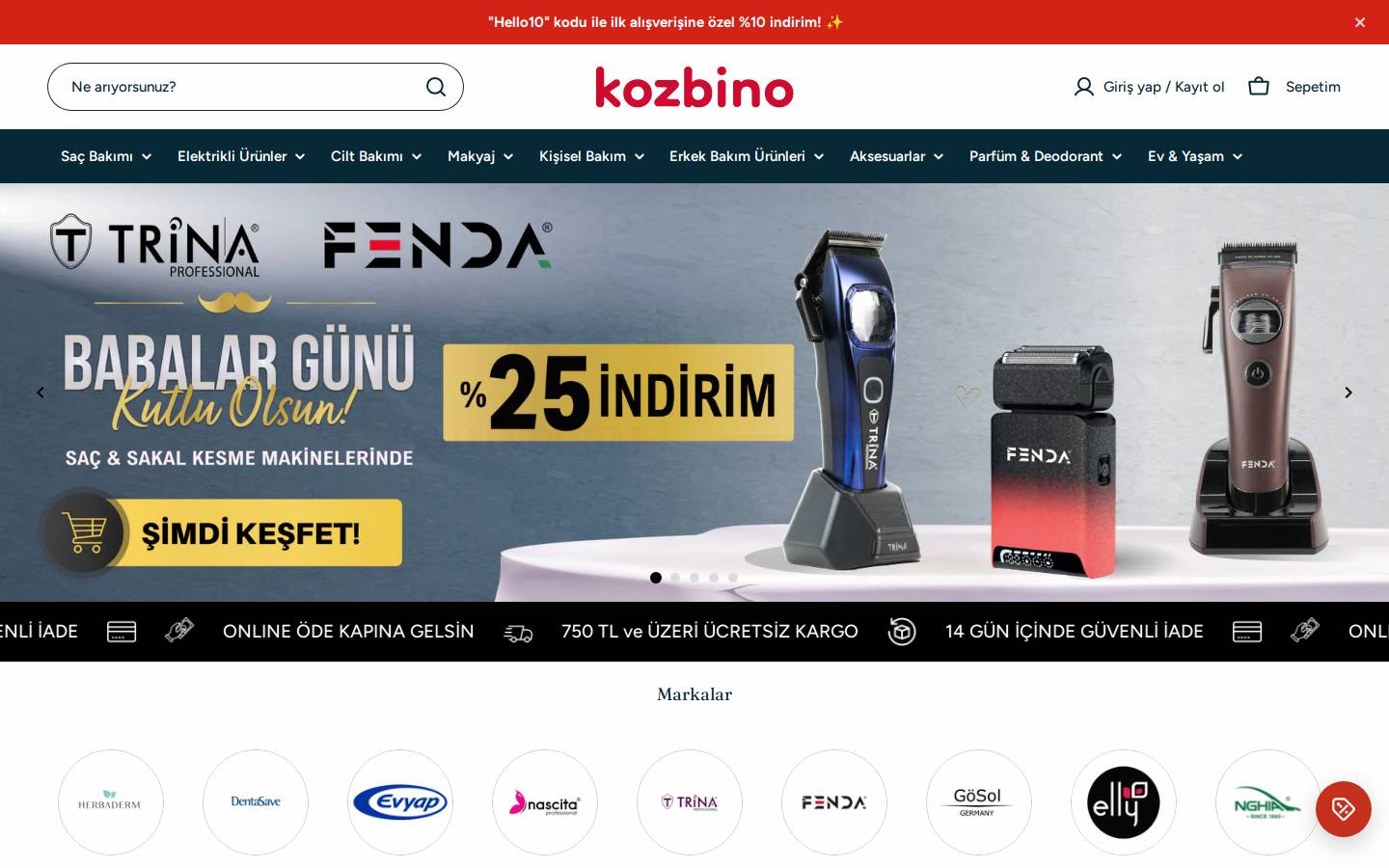 kozbino.com homepage screenshot