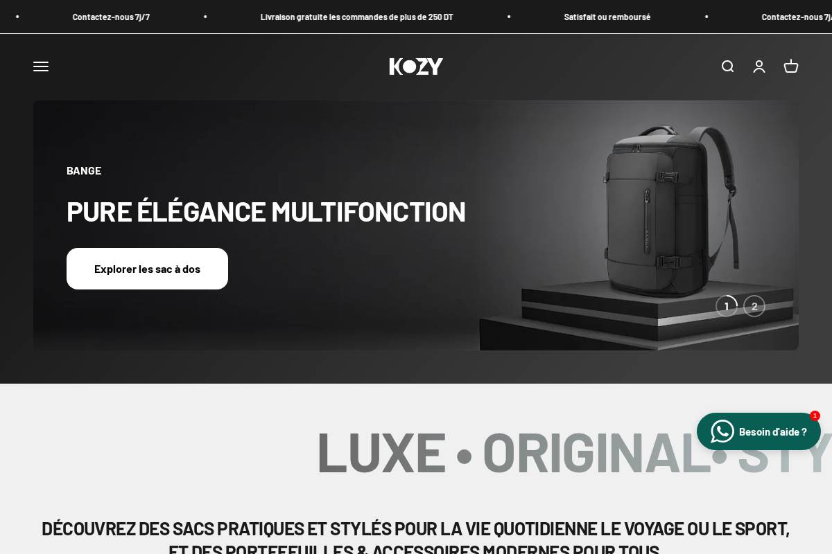 Kozy's Cyclery homepage screenshot