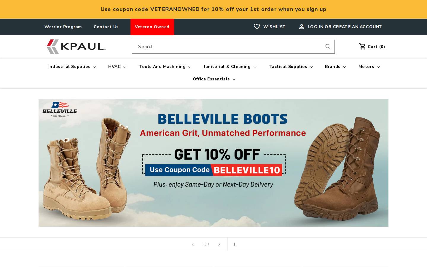Kpaulsupply homepage screenshot