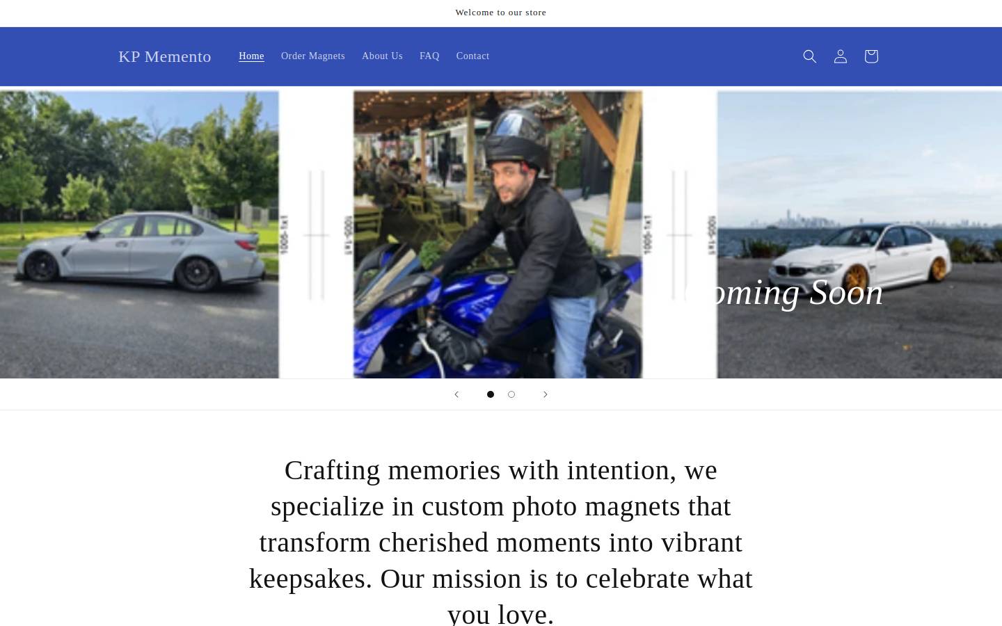 kpmemento.com homepage screenshot