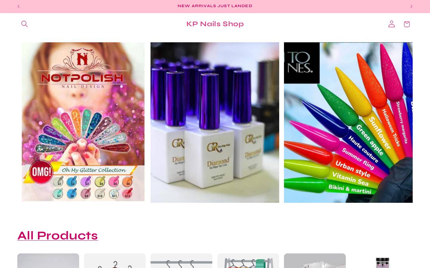 kpnailsshop.com homepage screenshot