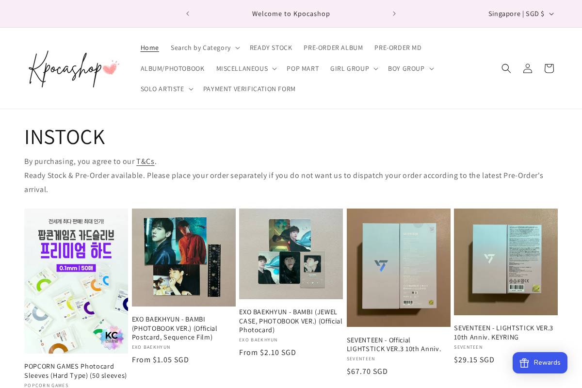 Kpocashop homepage screenshot