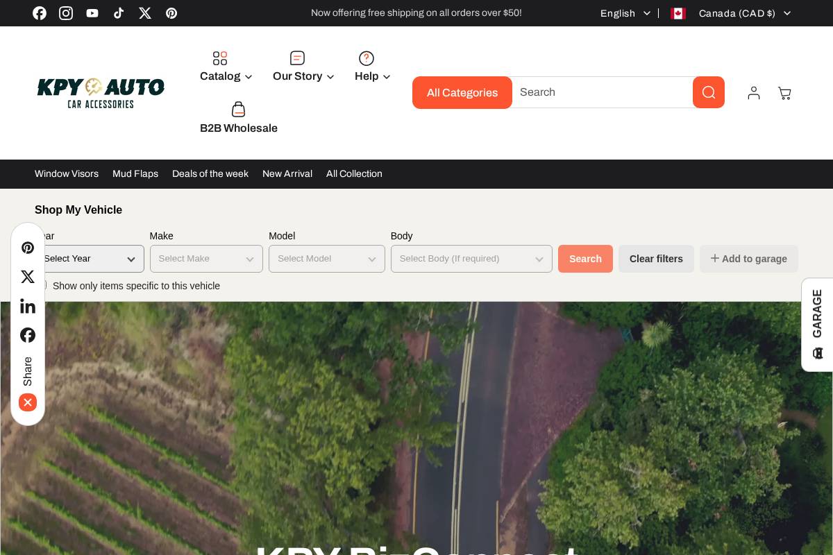 kpyauto.com homepage screenshot