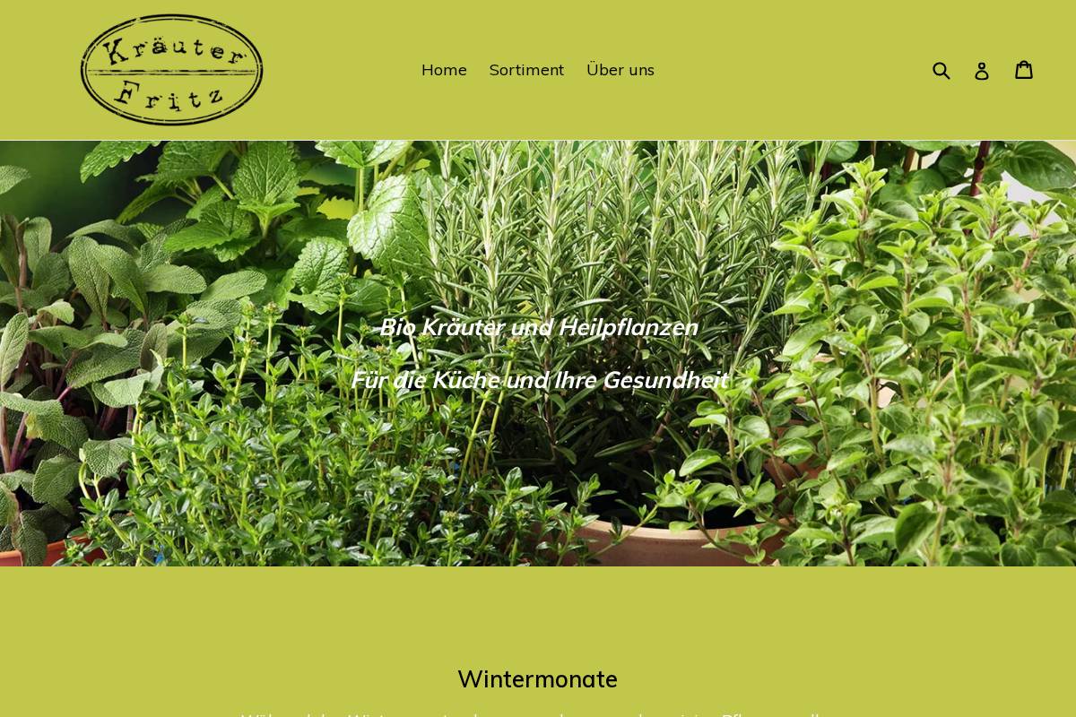 kraeuterfritz.ch homepage screenshot