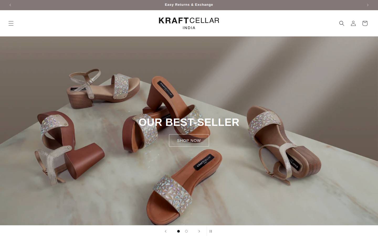 kraftcellar.com homepage screenshot