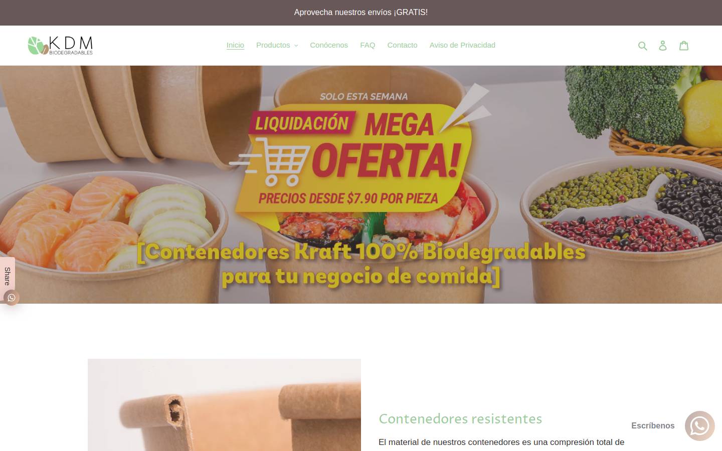 kraftdemexico.mx homepage screenshot