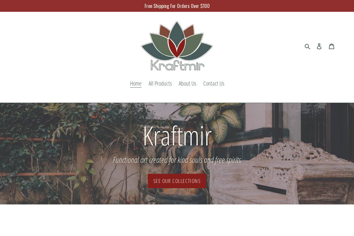 kraftmir.com homepage screenshot