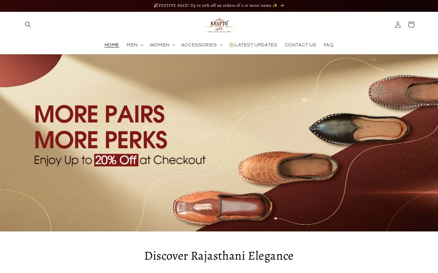 kraftojodhpur.com homepage screenshot