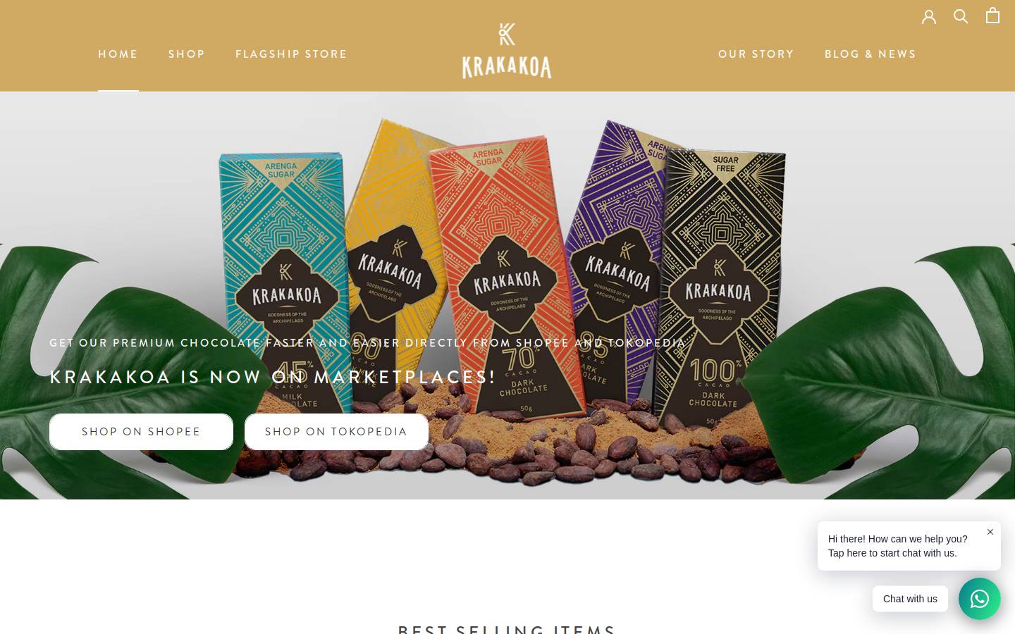 krakakoa.com homepage screenshot