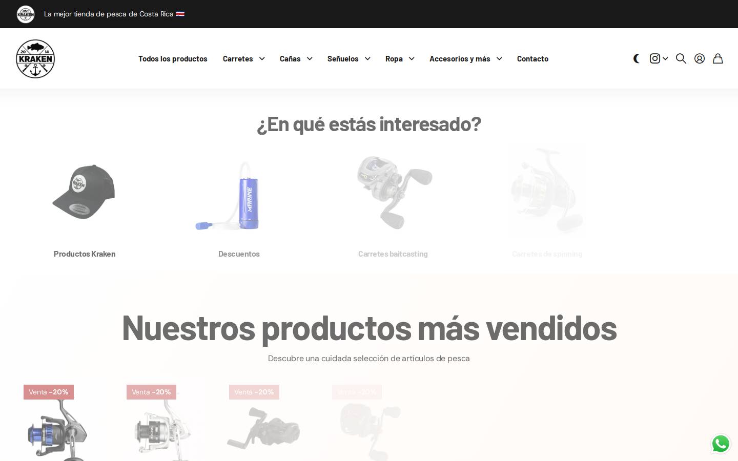 krakentiendacr.com homepage screenshot