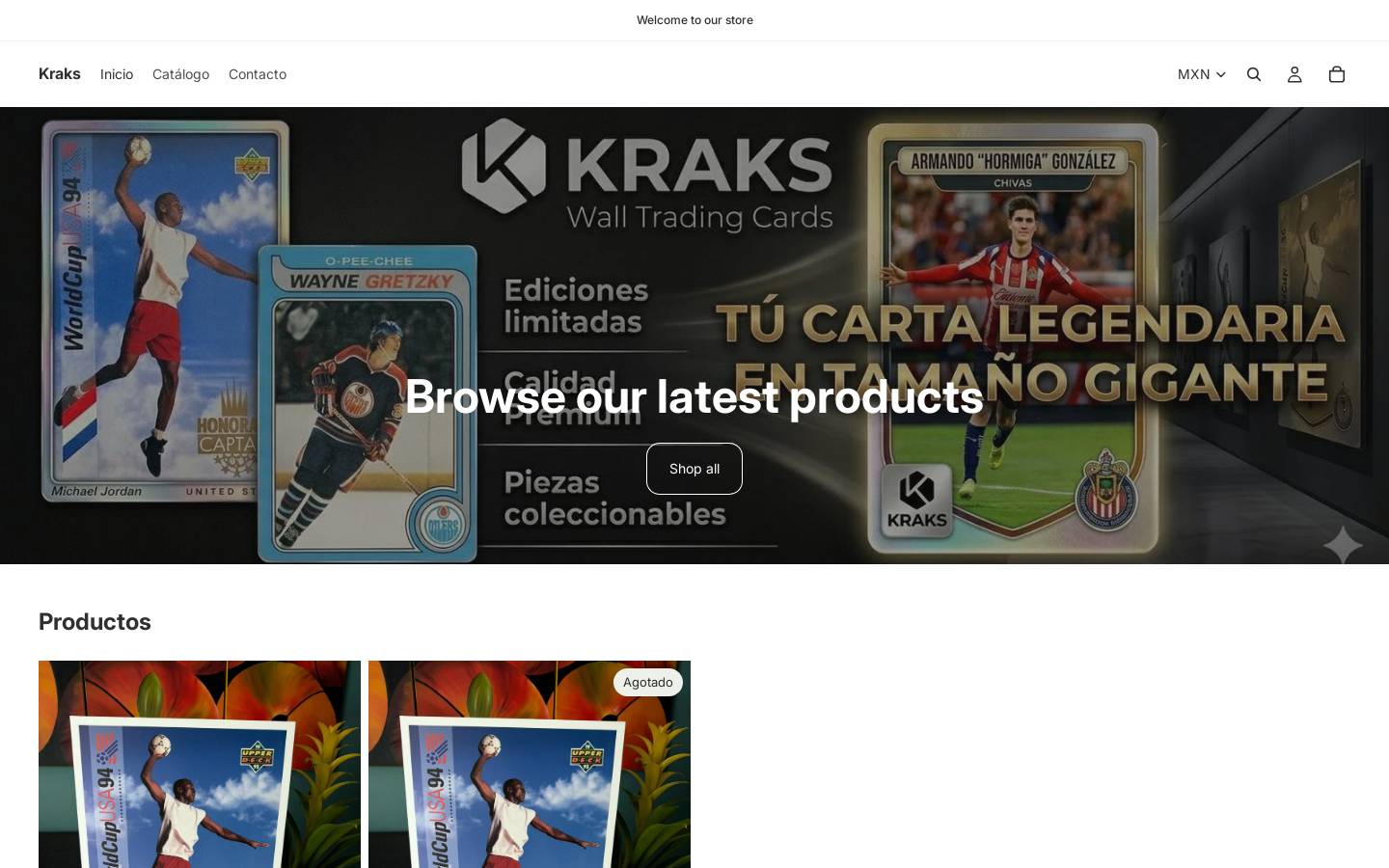 kraks.store homepage screenshot