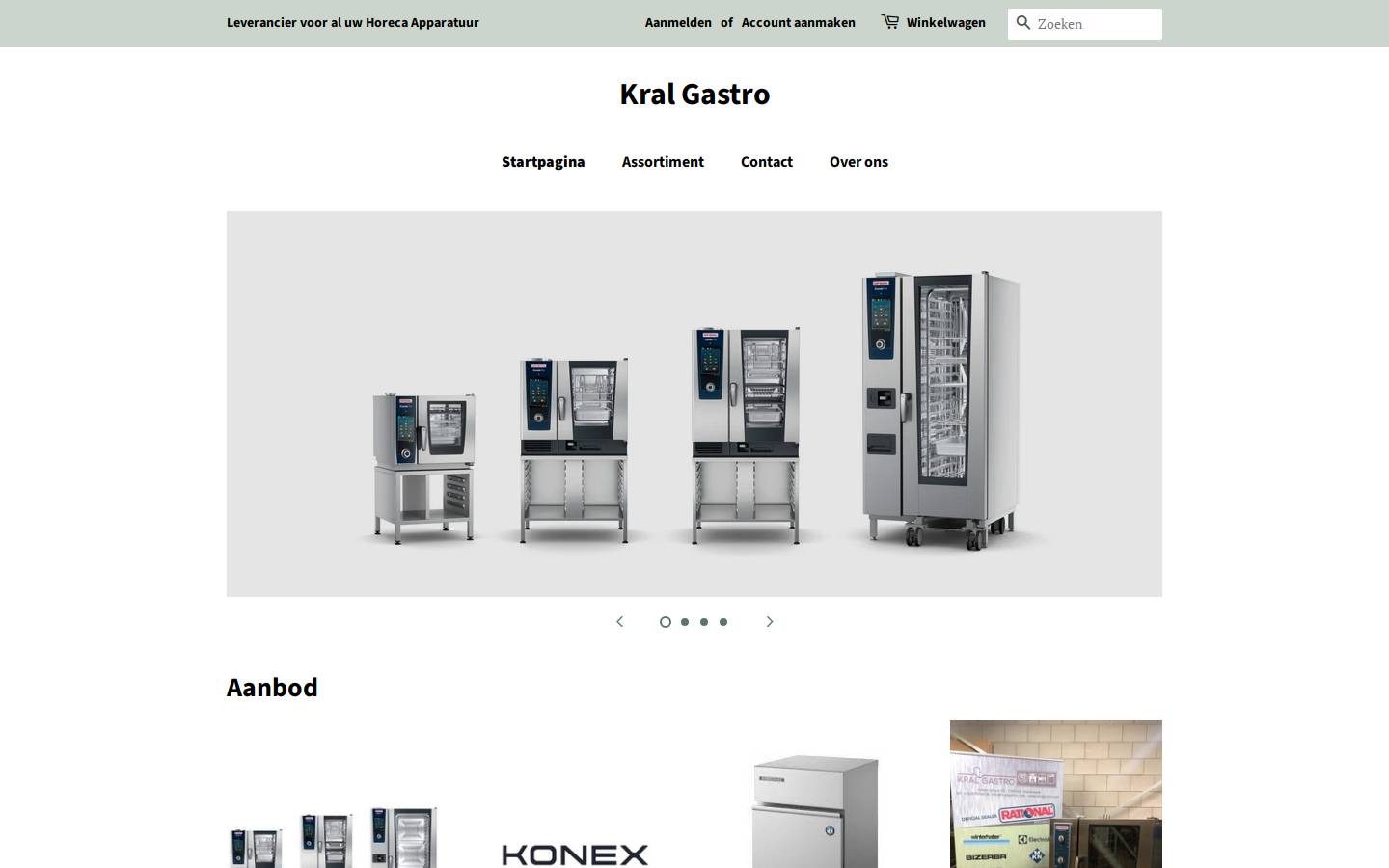 kralgastro.com homepage screenshot