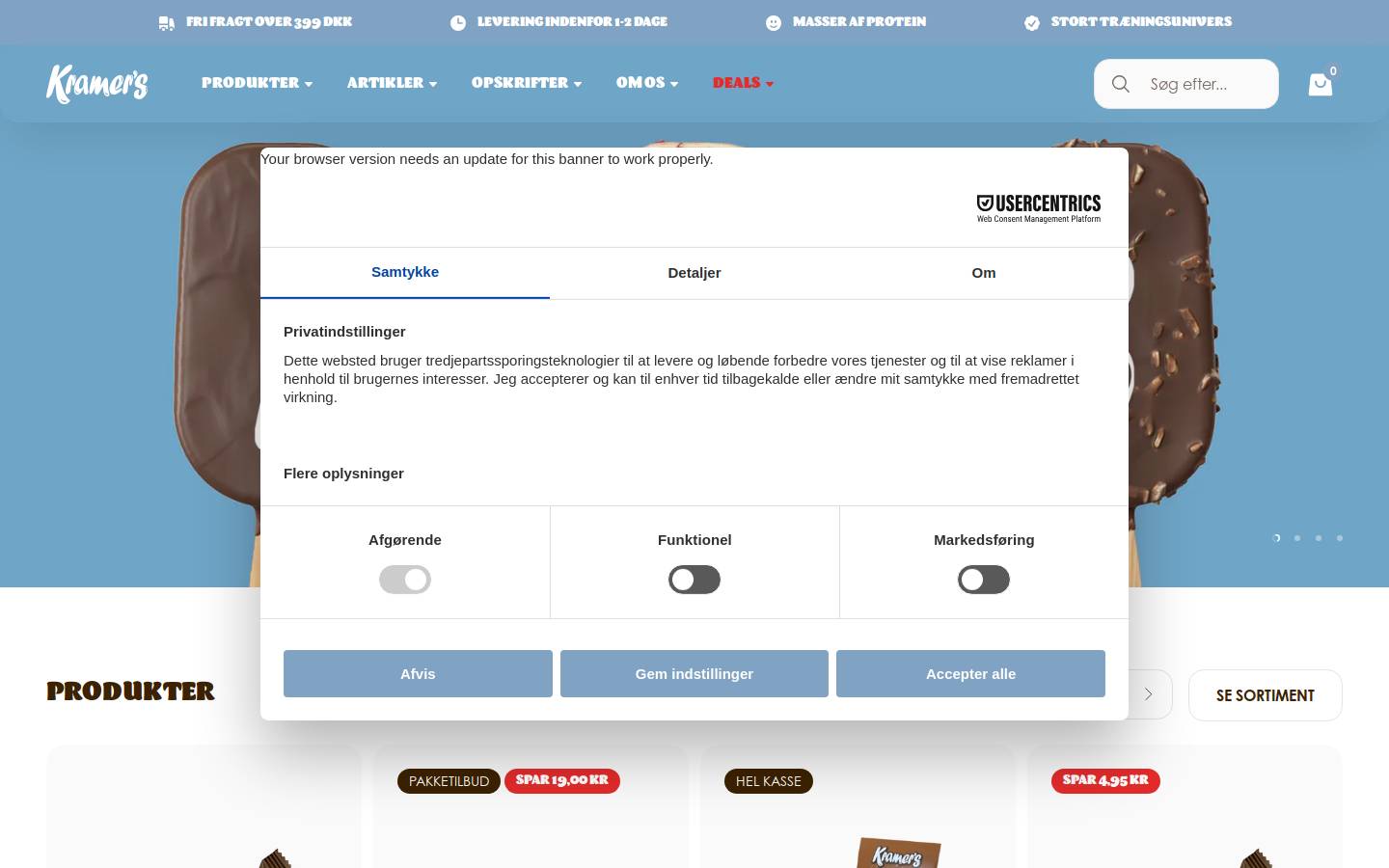 kramers-is.dk homepage screenshot
