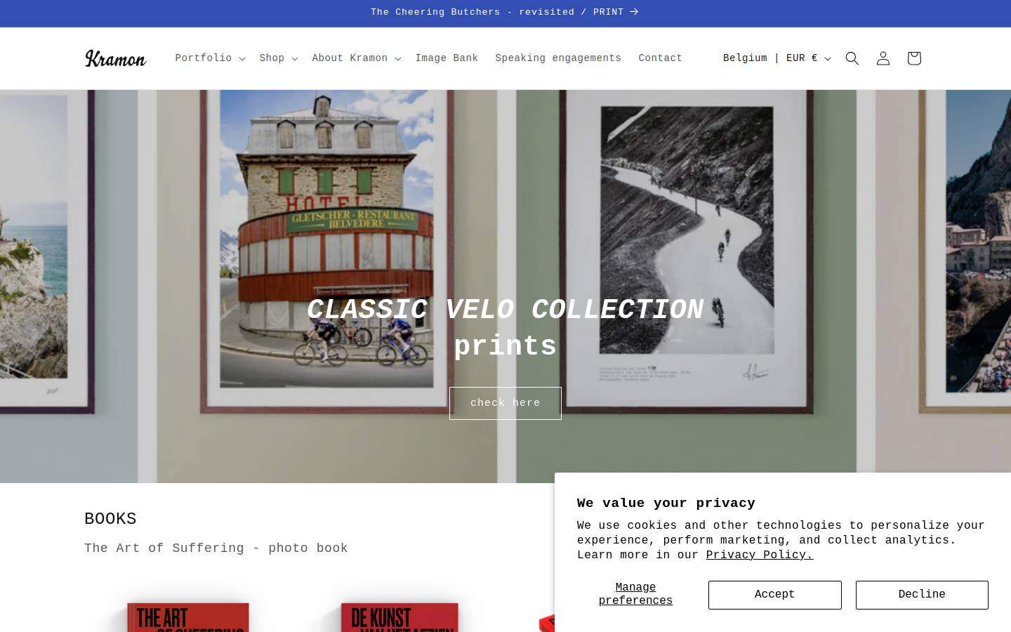 kramon.be homepage screenshot