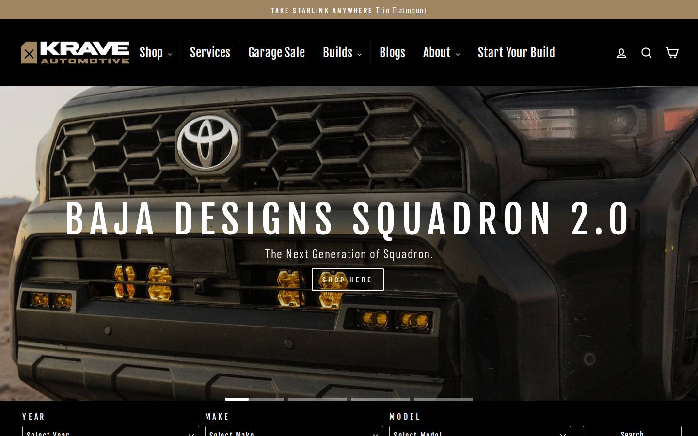 kraveautomotive.ca homepage screenshot