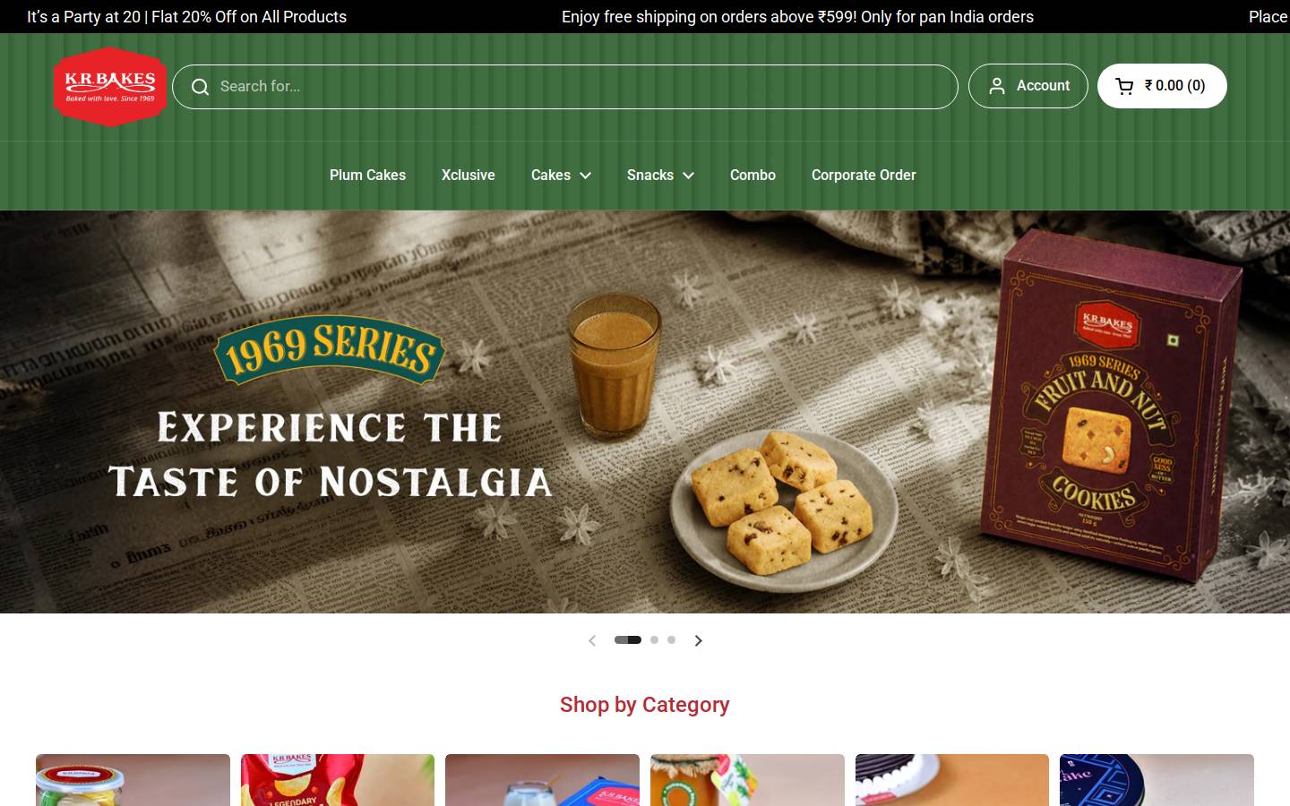 krbakes.com homepage screenshot