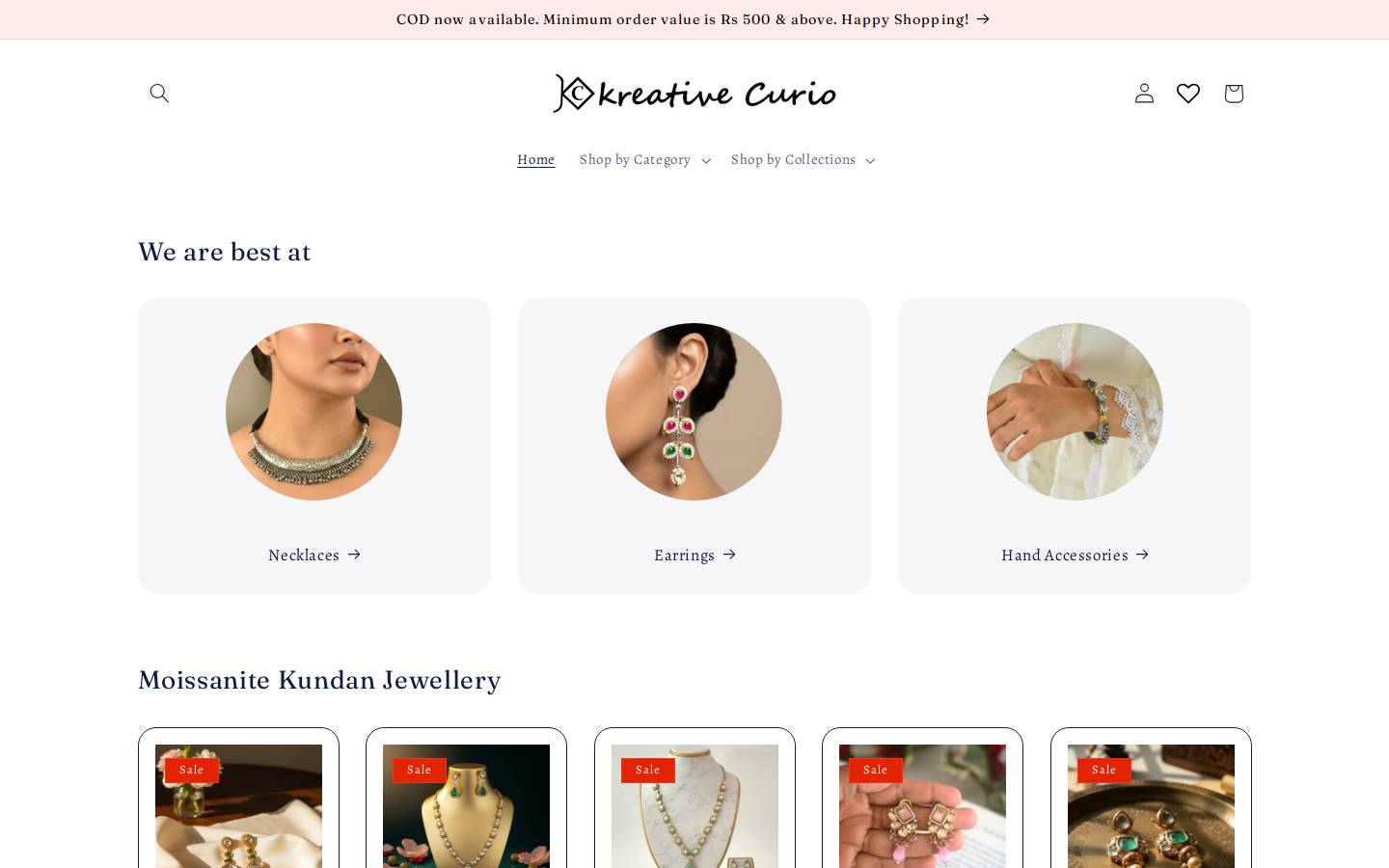 kreativecurio.com homepage screenshot