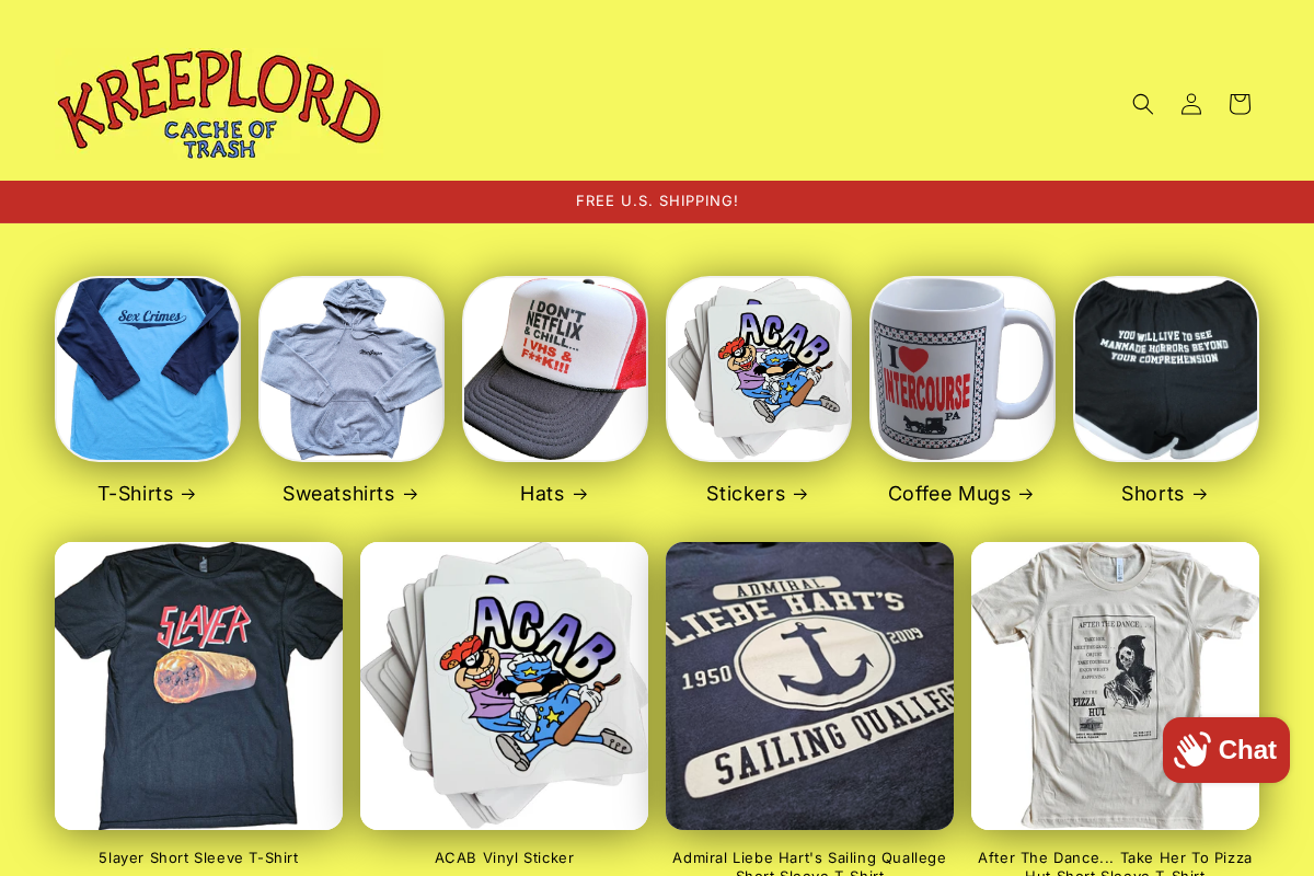 KREEPLORD homepage screenshot