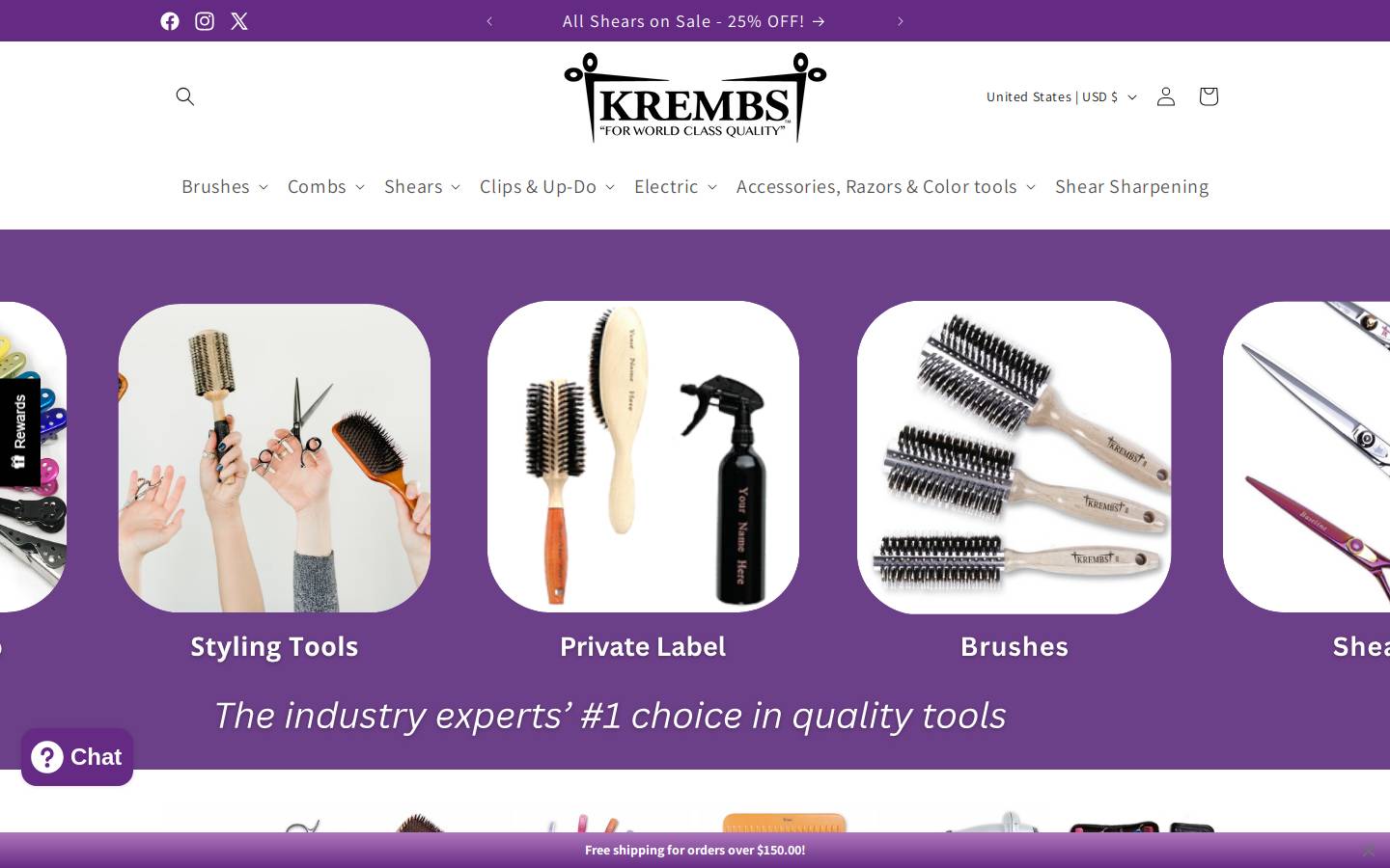 krembs.com homepage screenshot
