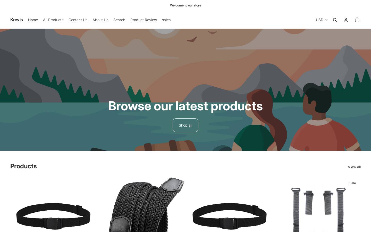 krevisusa.com homepage screenshot