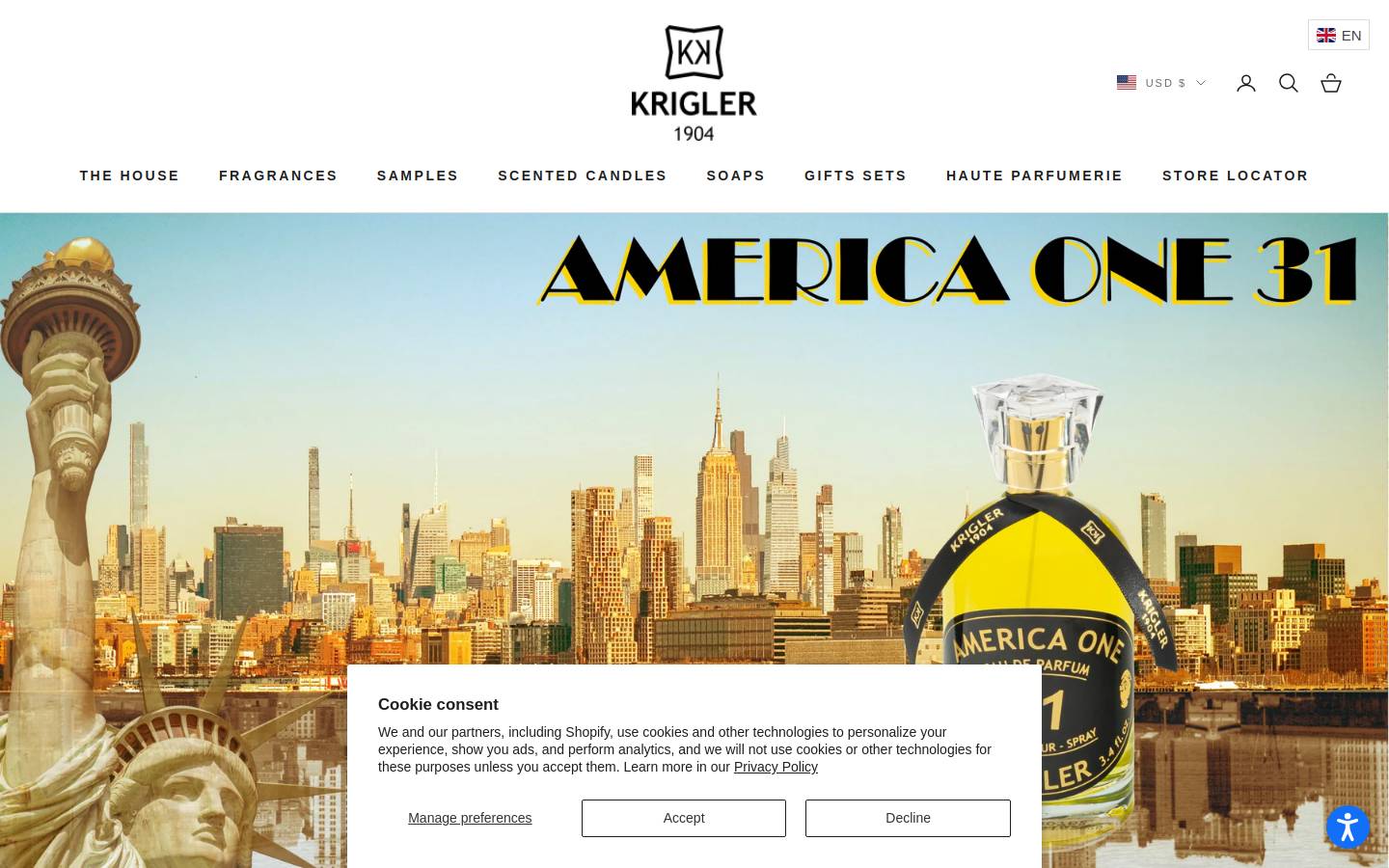 krigler.com homepage screenshot