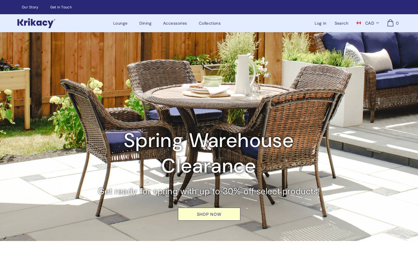 krikacy.com homepage screenshot