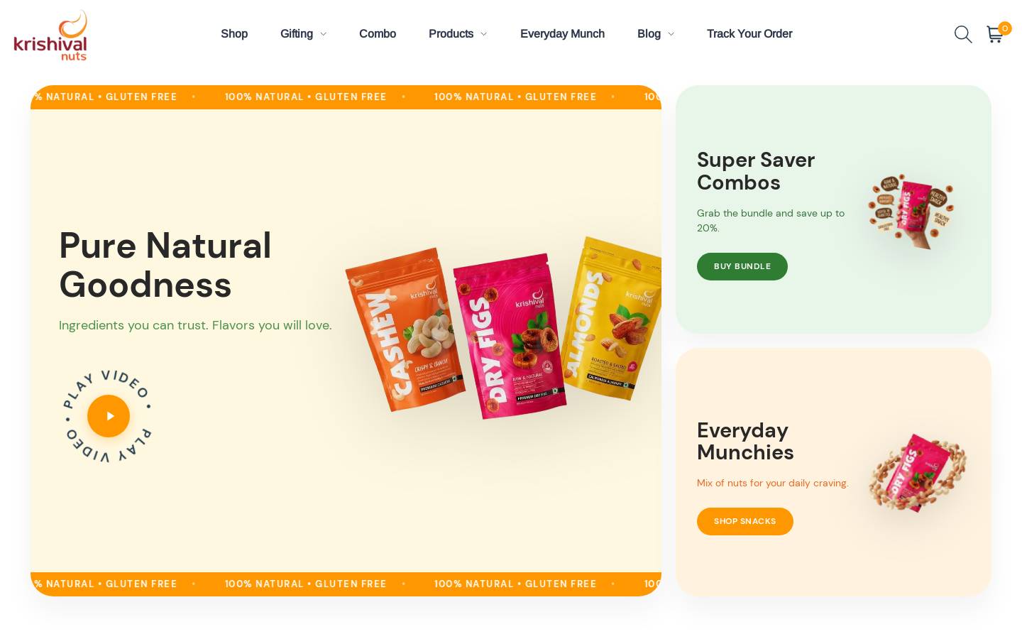 krishival.com homepage screenshot