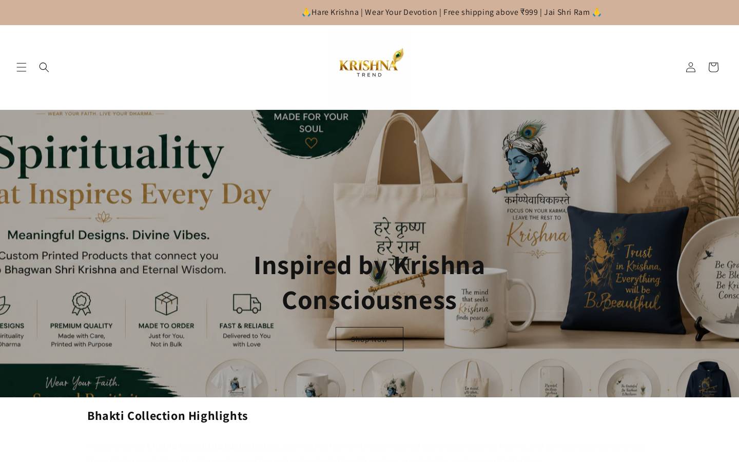 krishnatrend.com homepage screenshot