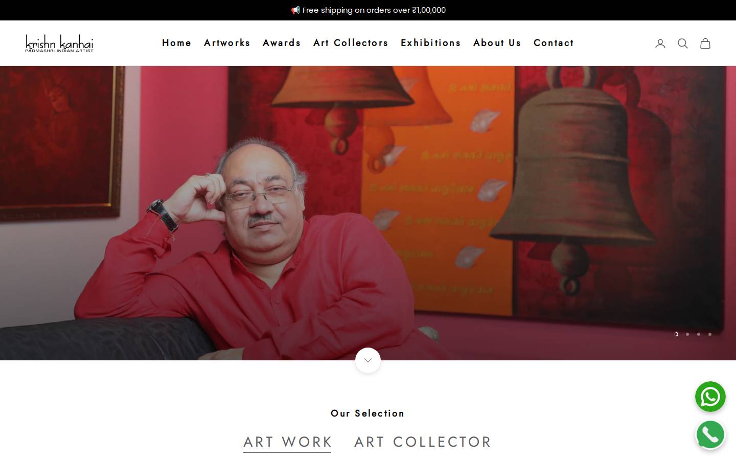 krishnkanhai.com homepage screenshot