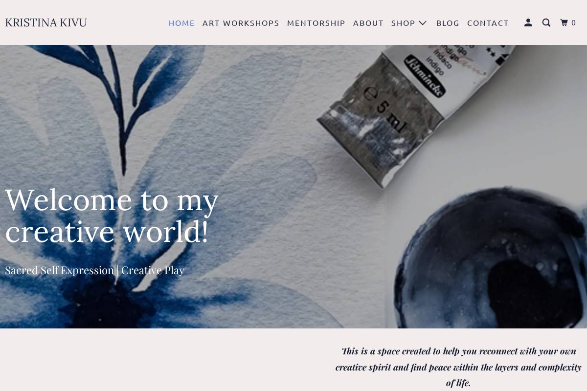 kriskivu.com homepage screenshot