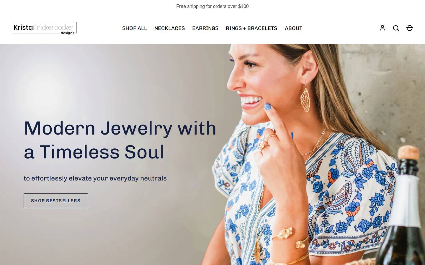 kristaknickerbockerdesigns.com homepage screenshot