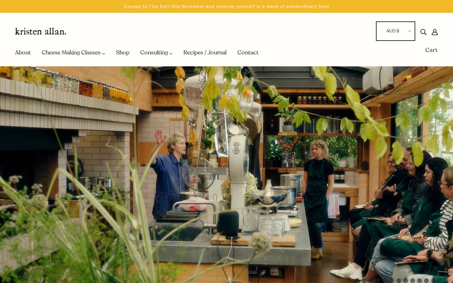 kristenallan.com.au homepage screenshot