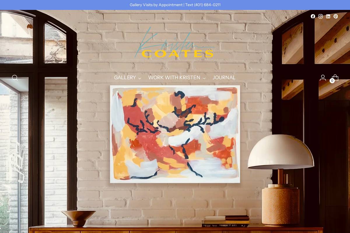 kristencoates.net homepage screenshot