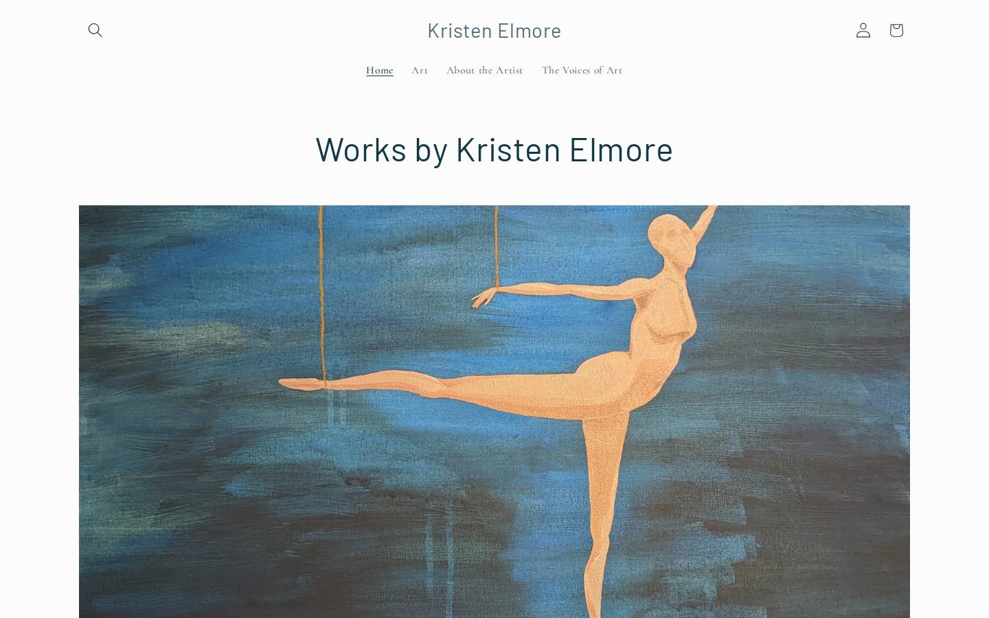 kristenelmore.com homepage screenshot