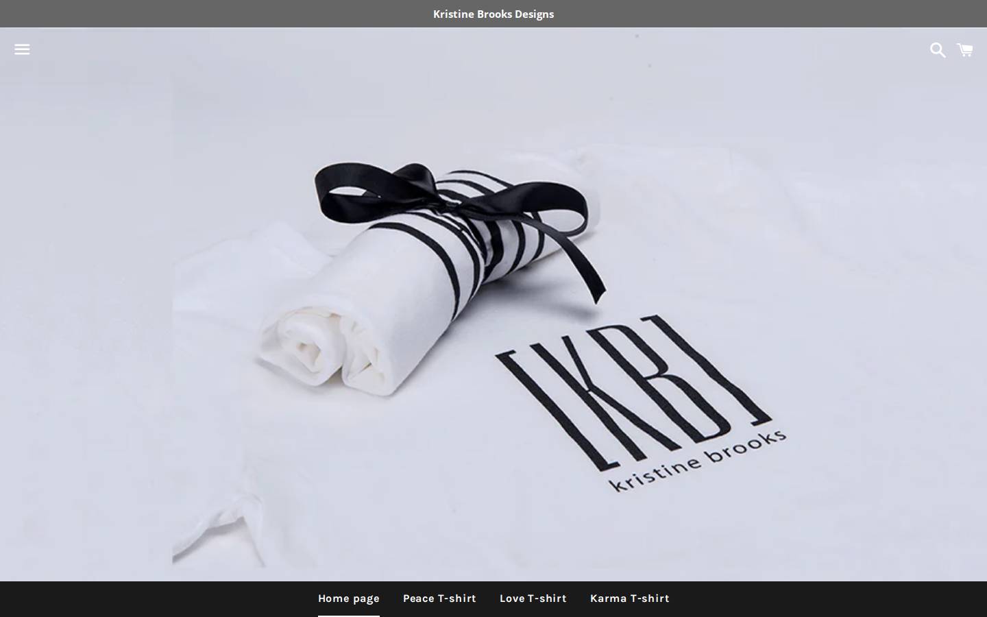 kristinebrooksdesigns.com homepage screenshot