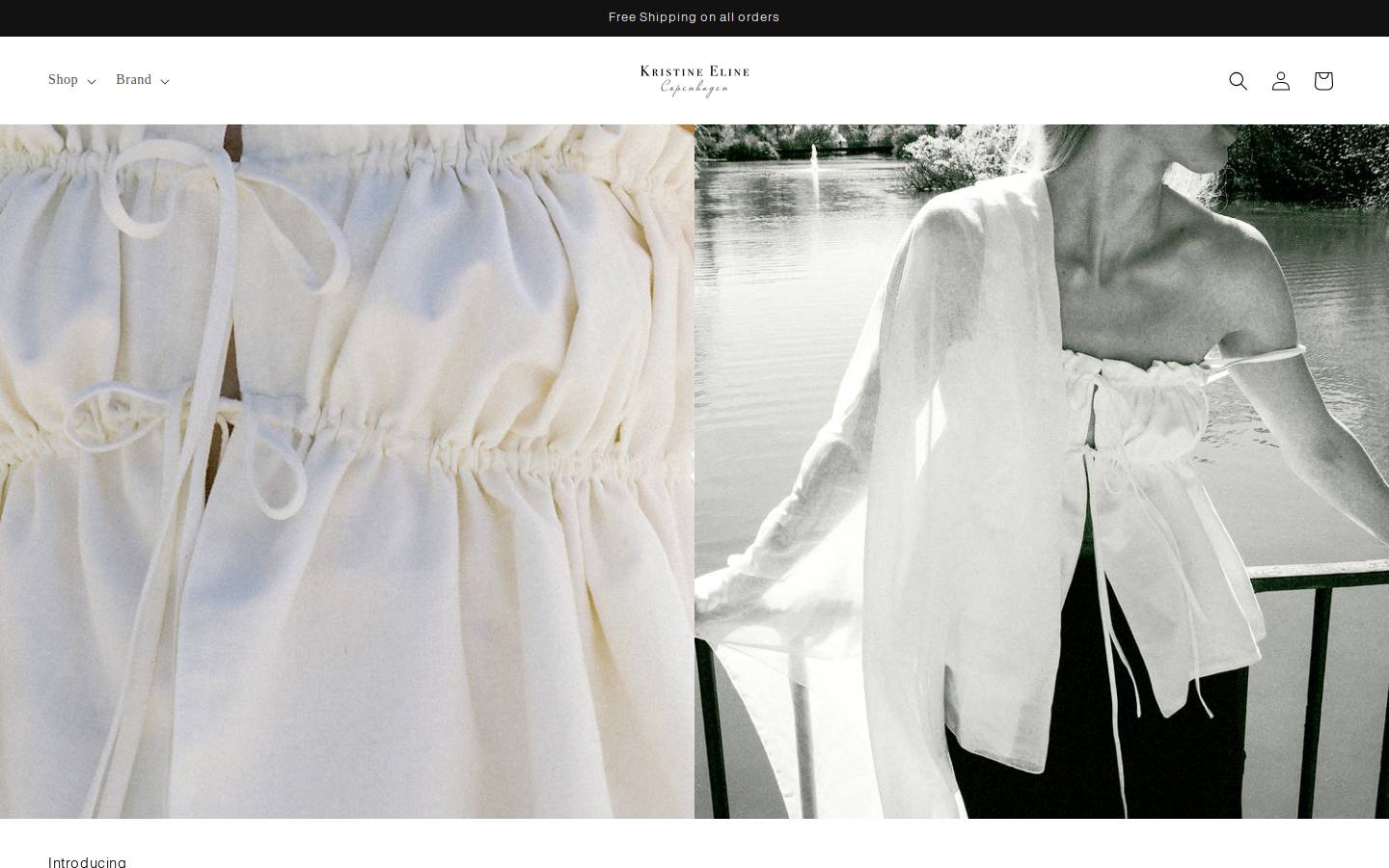 Kristine Eline Copenhagen homepage screenshot
