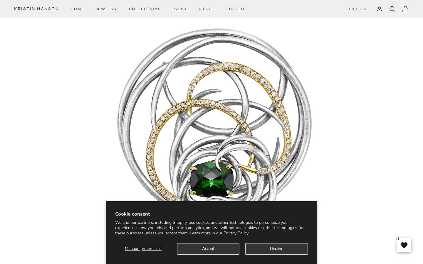 kristinhanson.us homepage screenshot