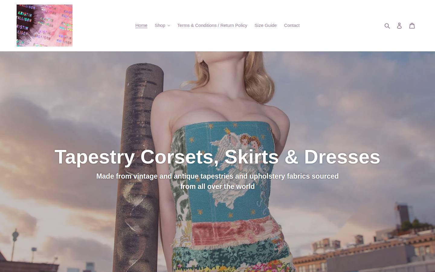 kristinmallison.com homepage screenshot