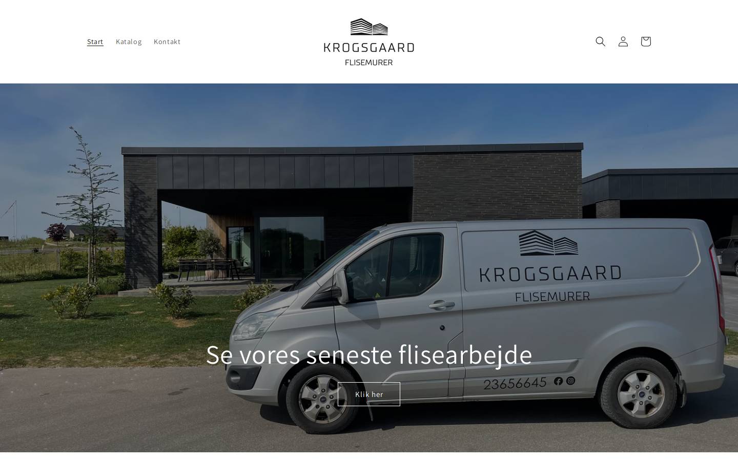 Krogsgaard Flisemurer homepage screenshot
