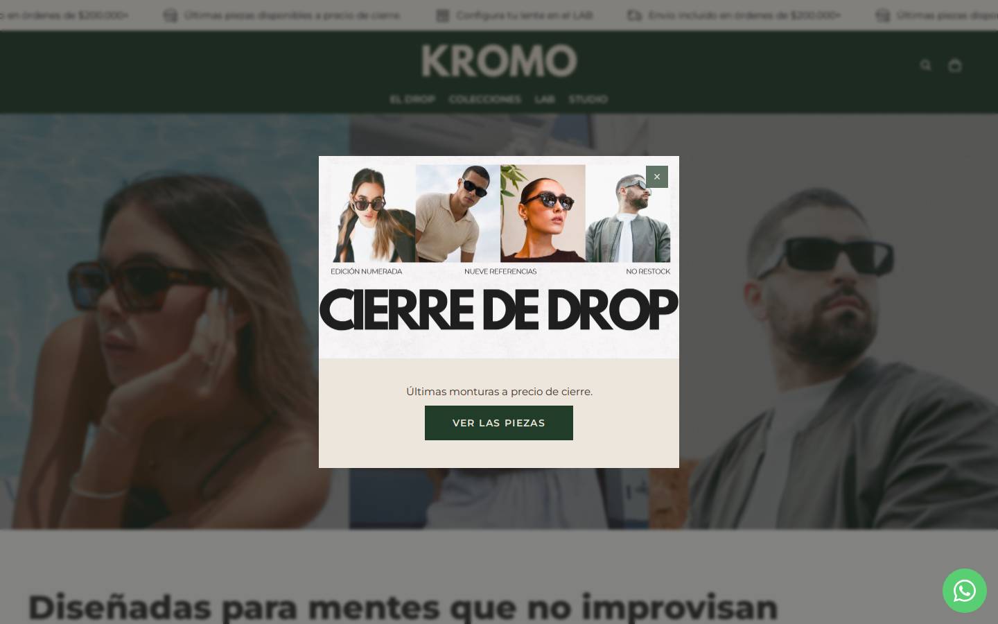 kromoapparel.com homepage screenshot