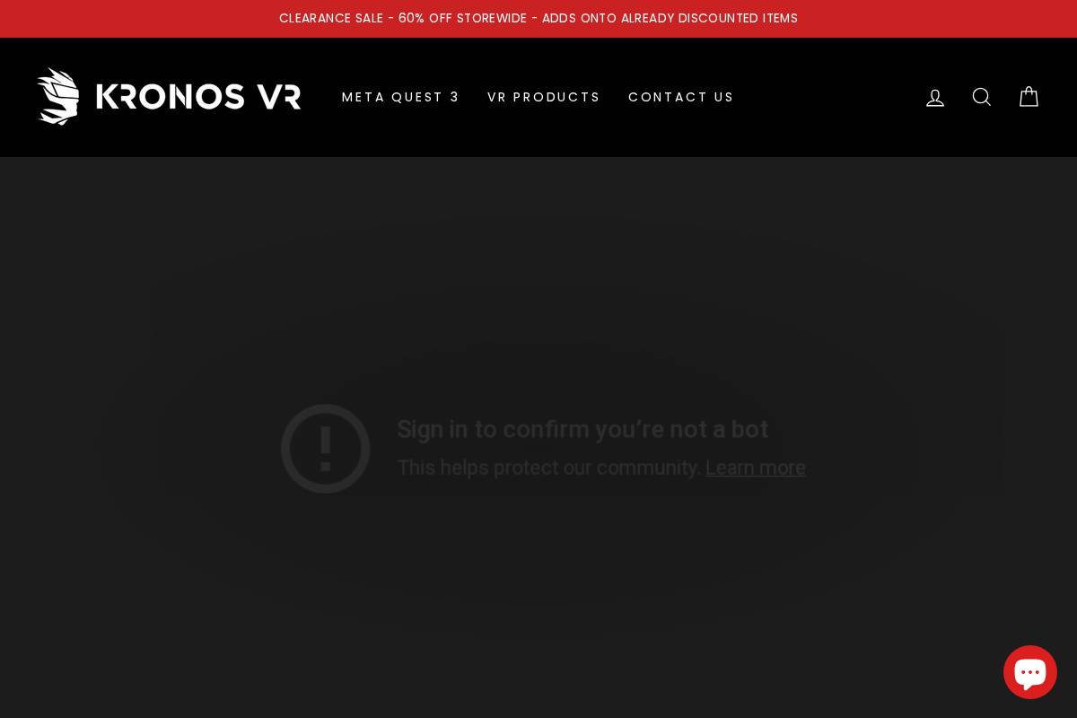 kronosvr.com homepage screenshot