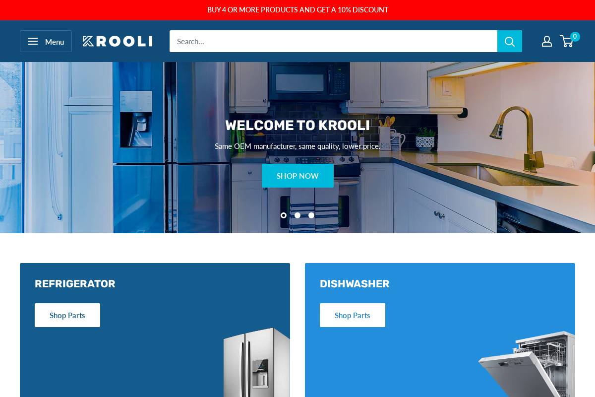 krooli.com homepage screenshot