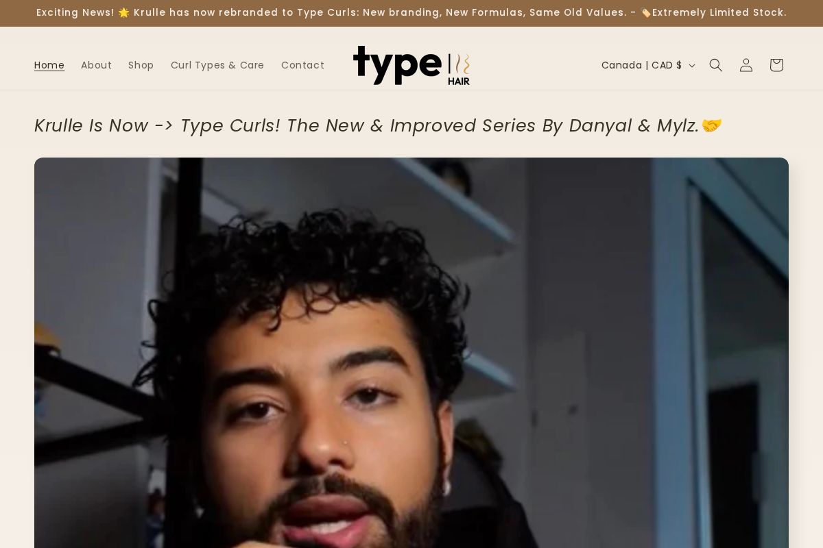 Krulle homepage screenshot