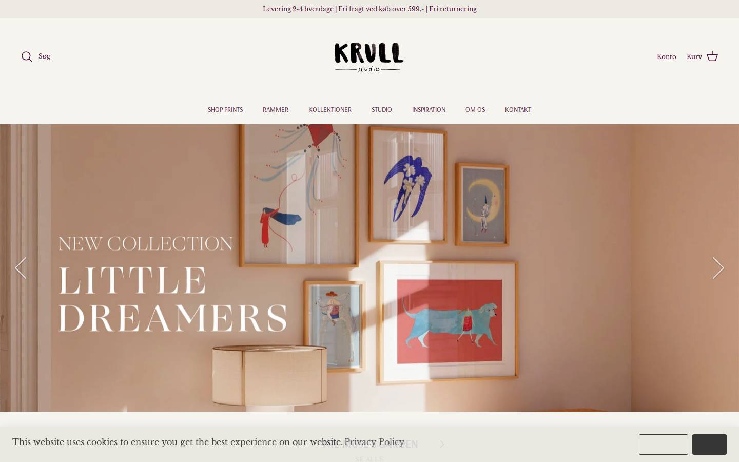 Krull Studio homepage screenshot