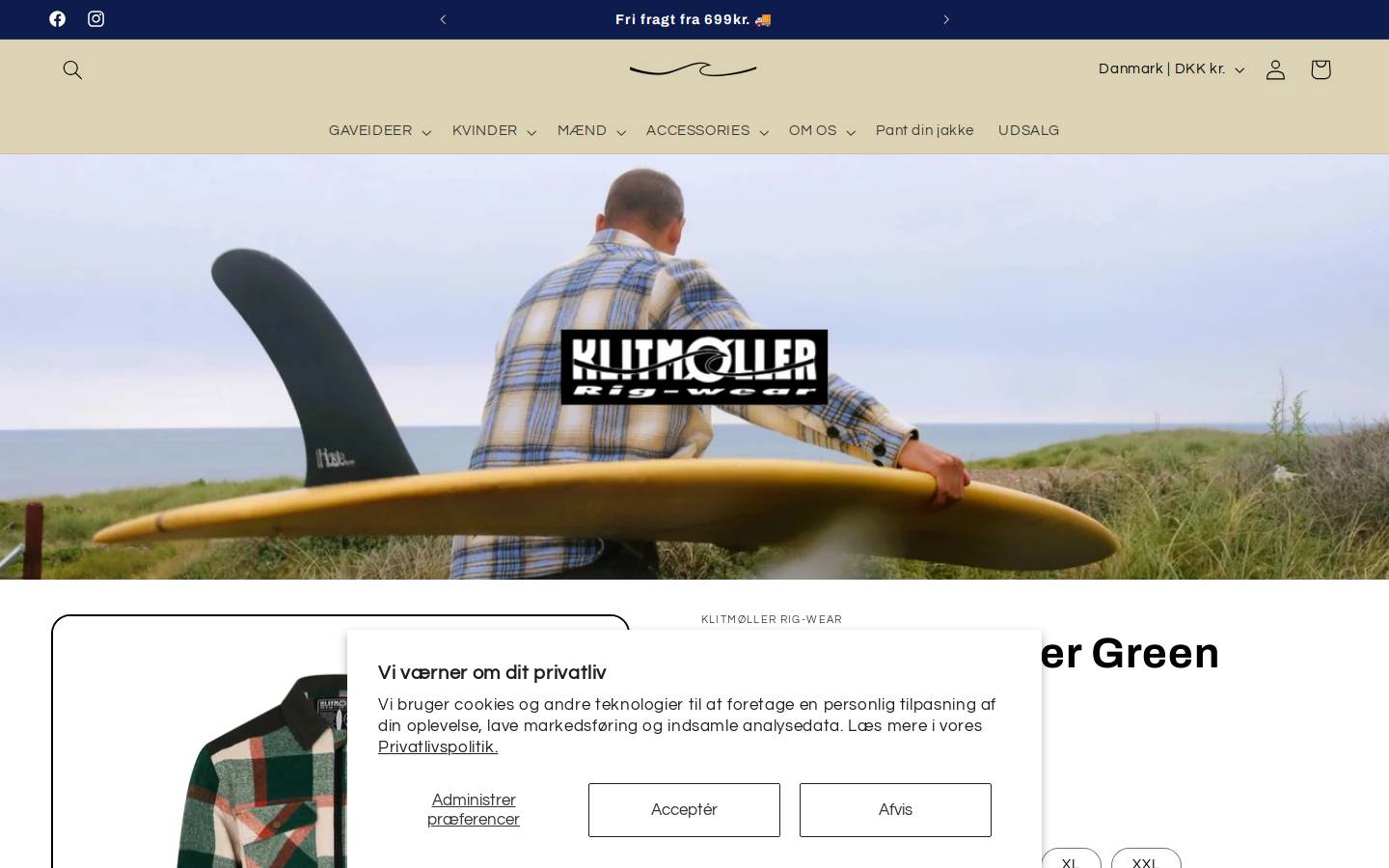Klitmøller Rig-Wear homepage screenshot