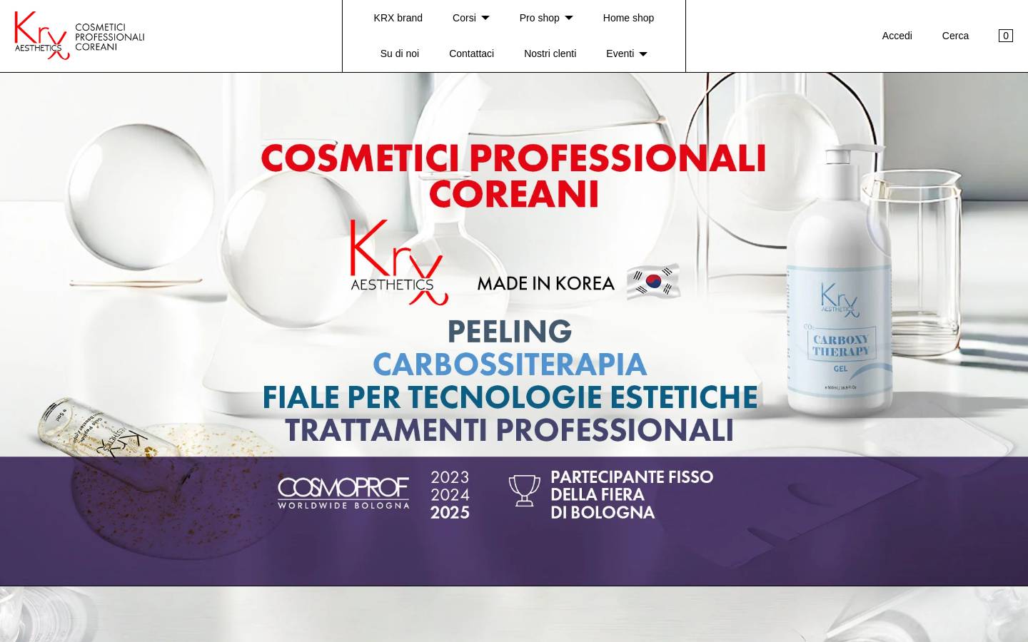 krx-aesthetics.eu homepage screenshot