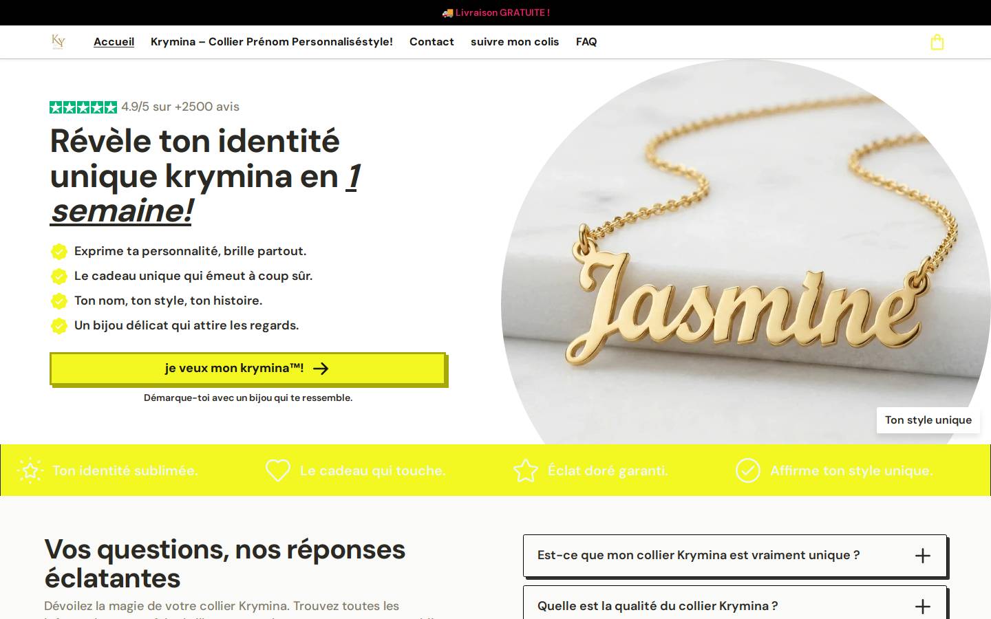 krymina.com homepage screenshot