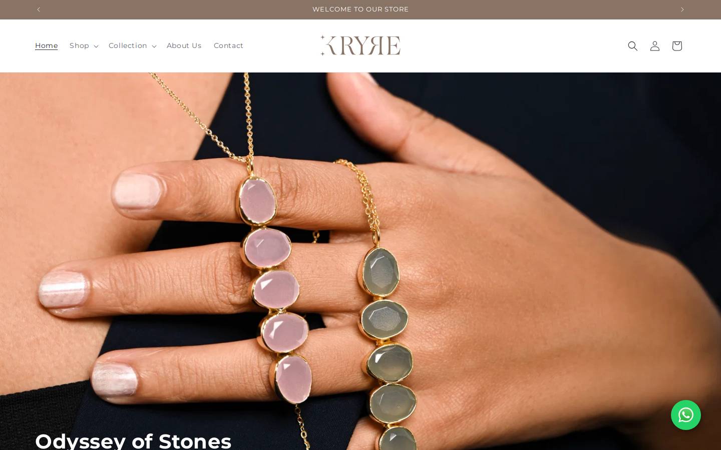 kryre.in homepage screenshot