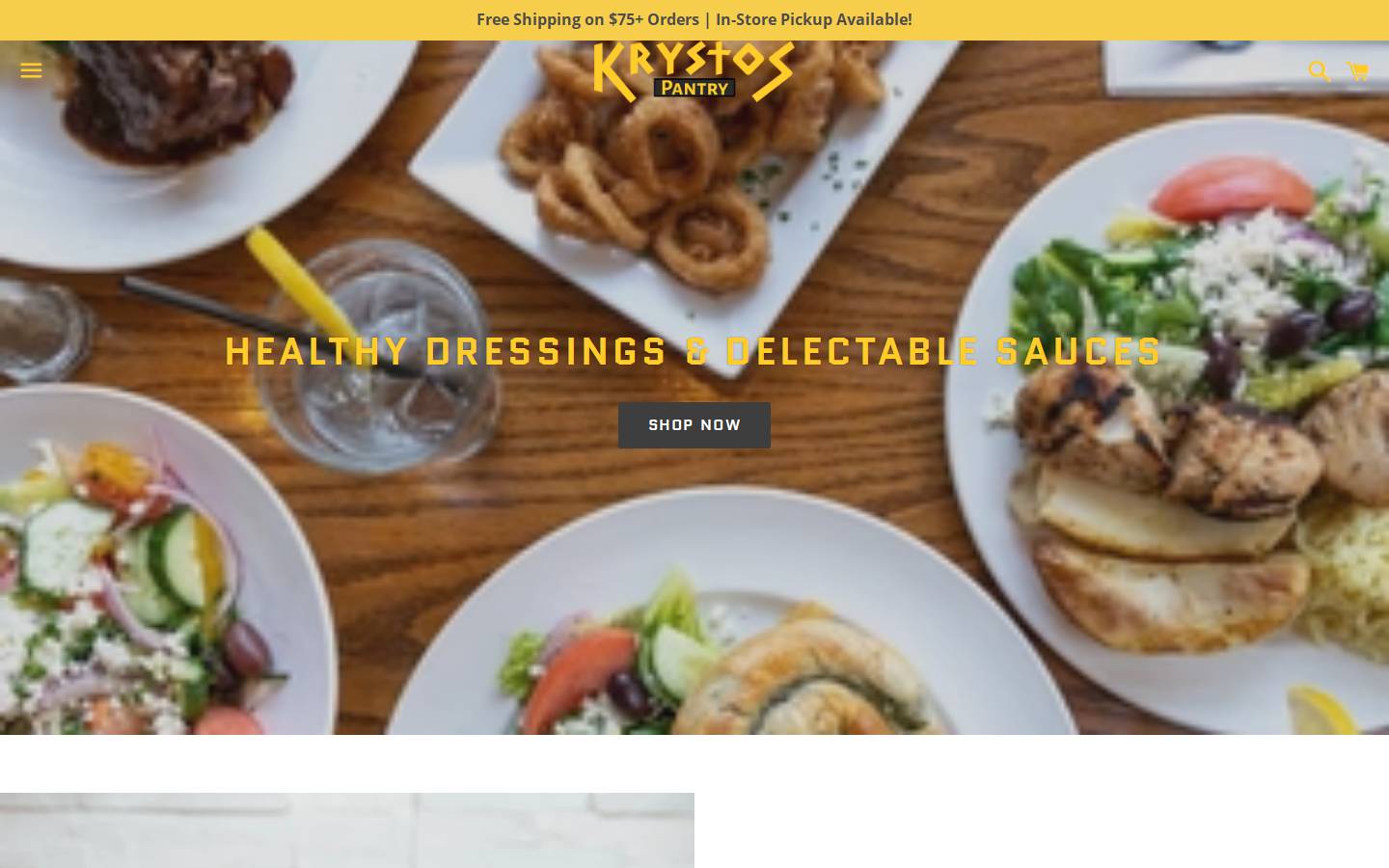 krystospantry.com homepage screenshot