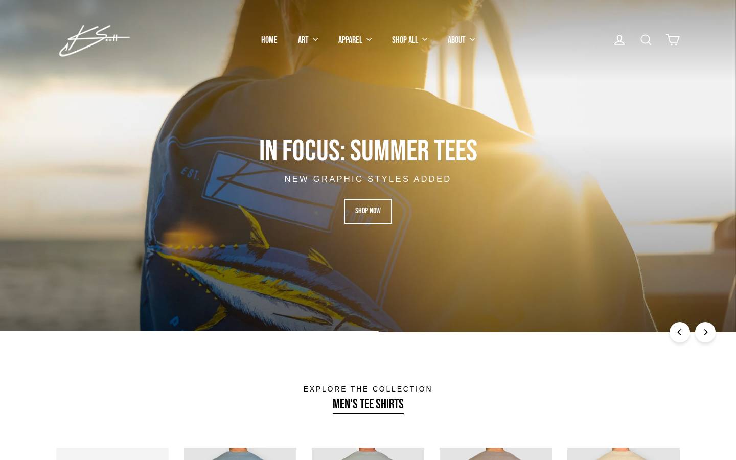 kscottart.com homepage screenshot